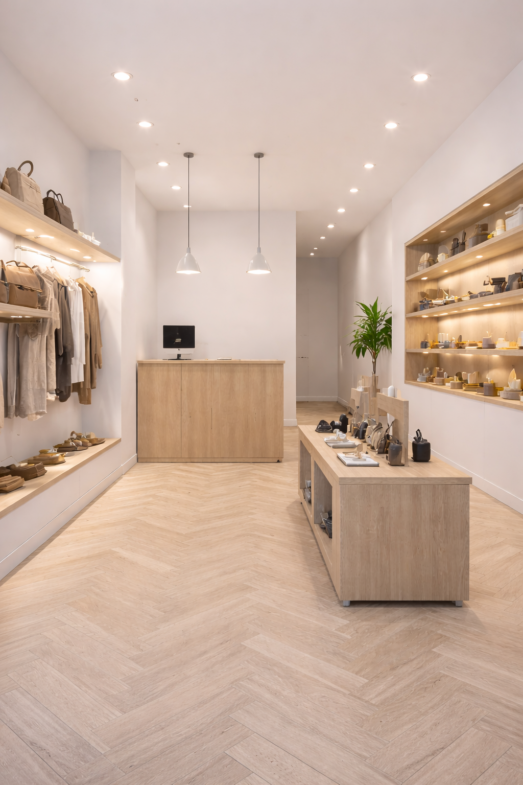 Tienda Minimalista Y Elegante Renovada